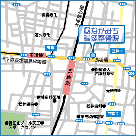 大阪市東成区中道3-15-24スズキビル1階の地図